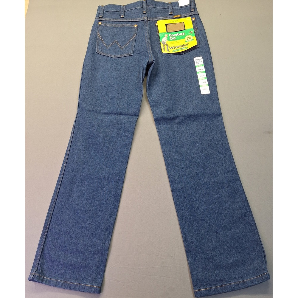 Wrangler Cowboy Cut Slim Fit Jeans Mens 29x30 Prewashed Indigo Denim 936PWD NWT